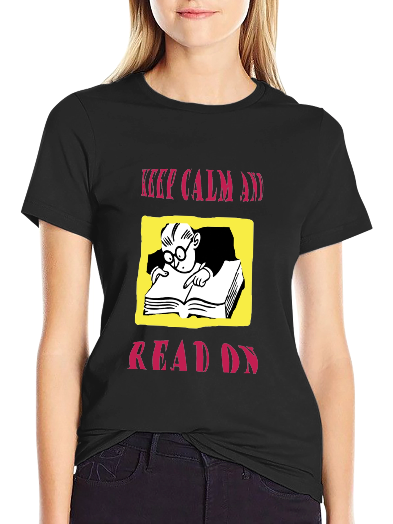 Keep Calm and Read On Graphic Tee