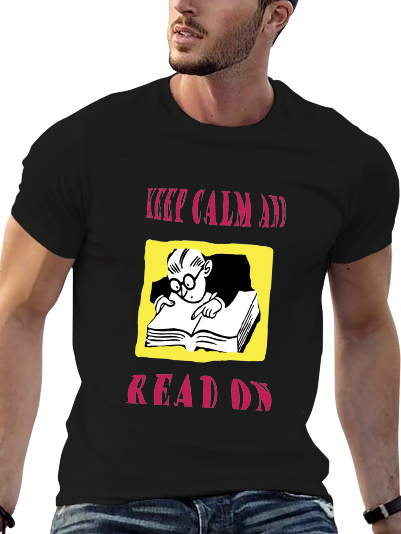 Keep Calm and Read On Graphic Tee