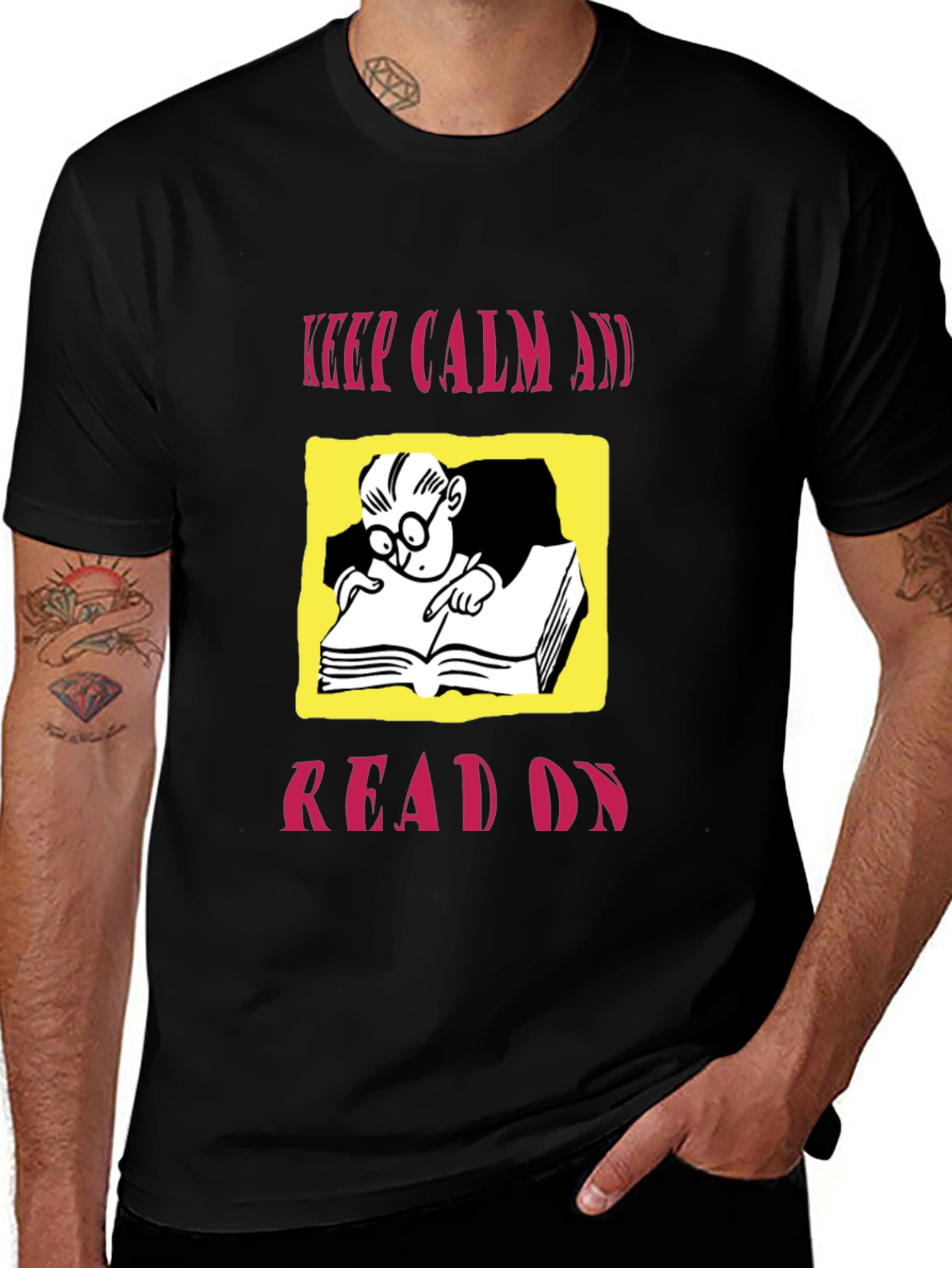 Keep Calm and Read On Graphic Tee