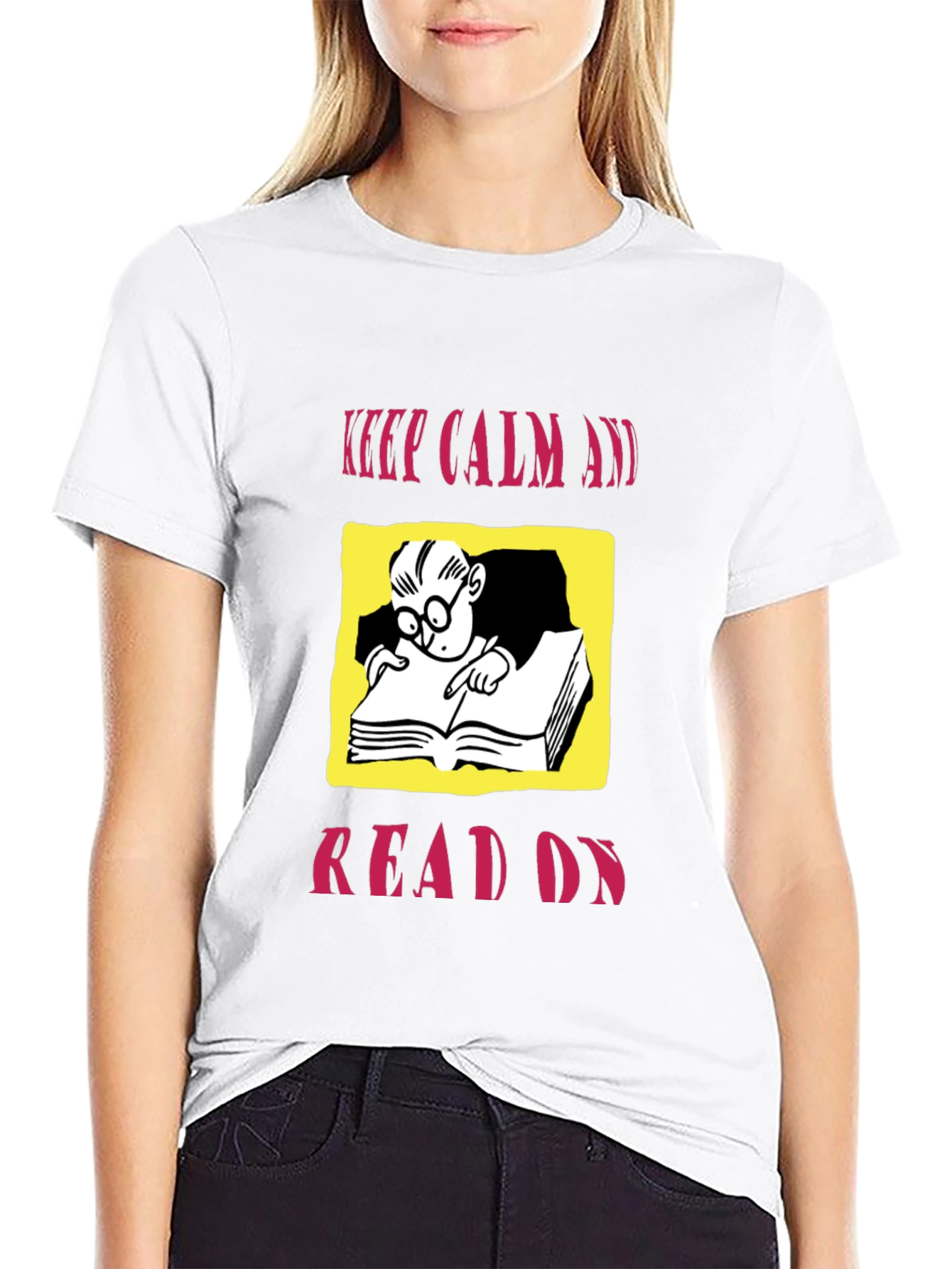 Keep Calm and Read On Graphic Tee