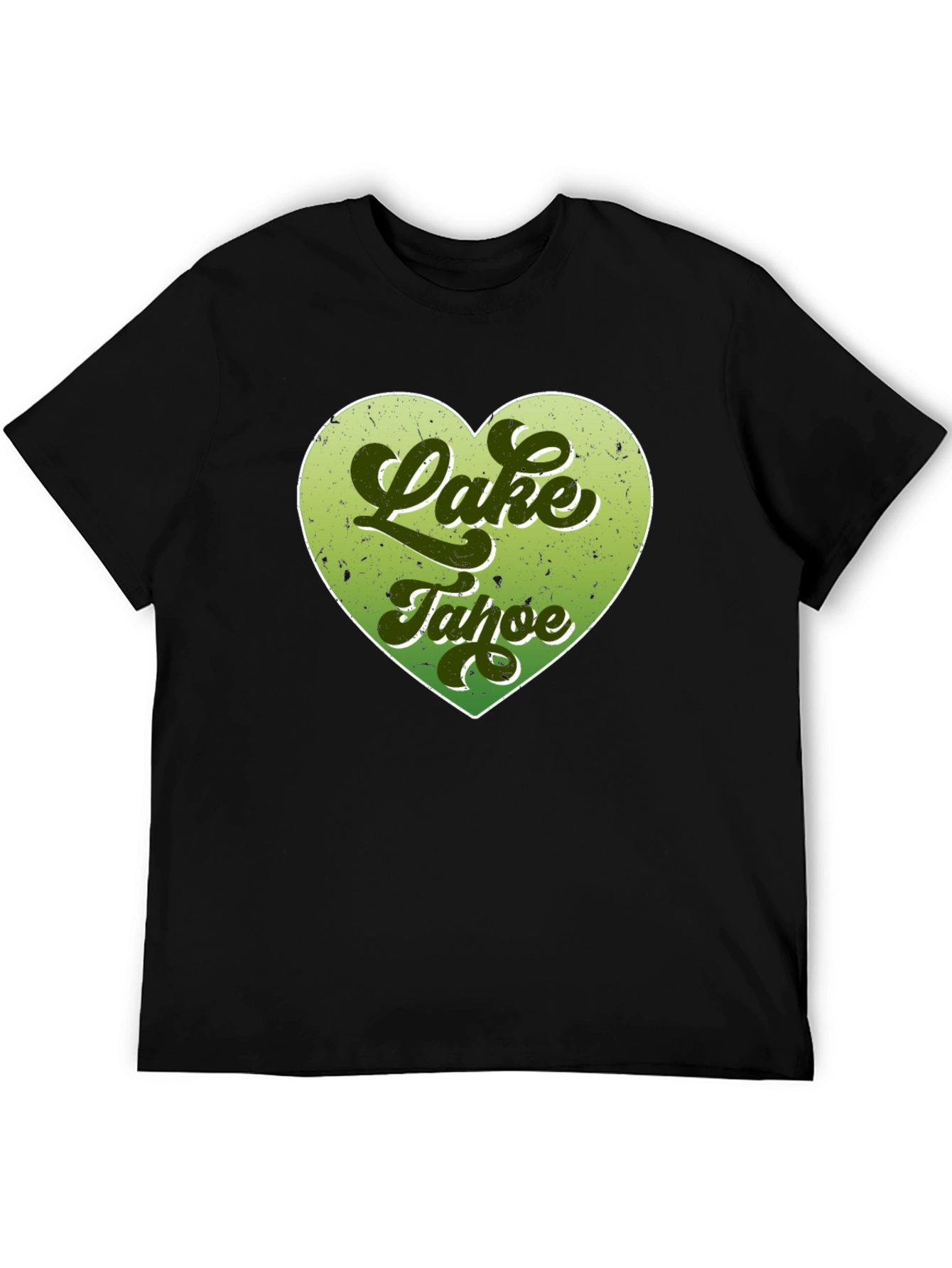 Lake Tahoe Heart Graphic Tee - Black