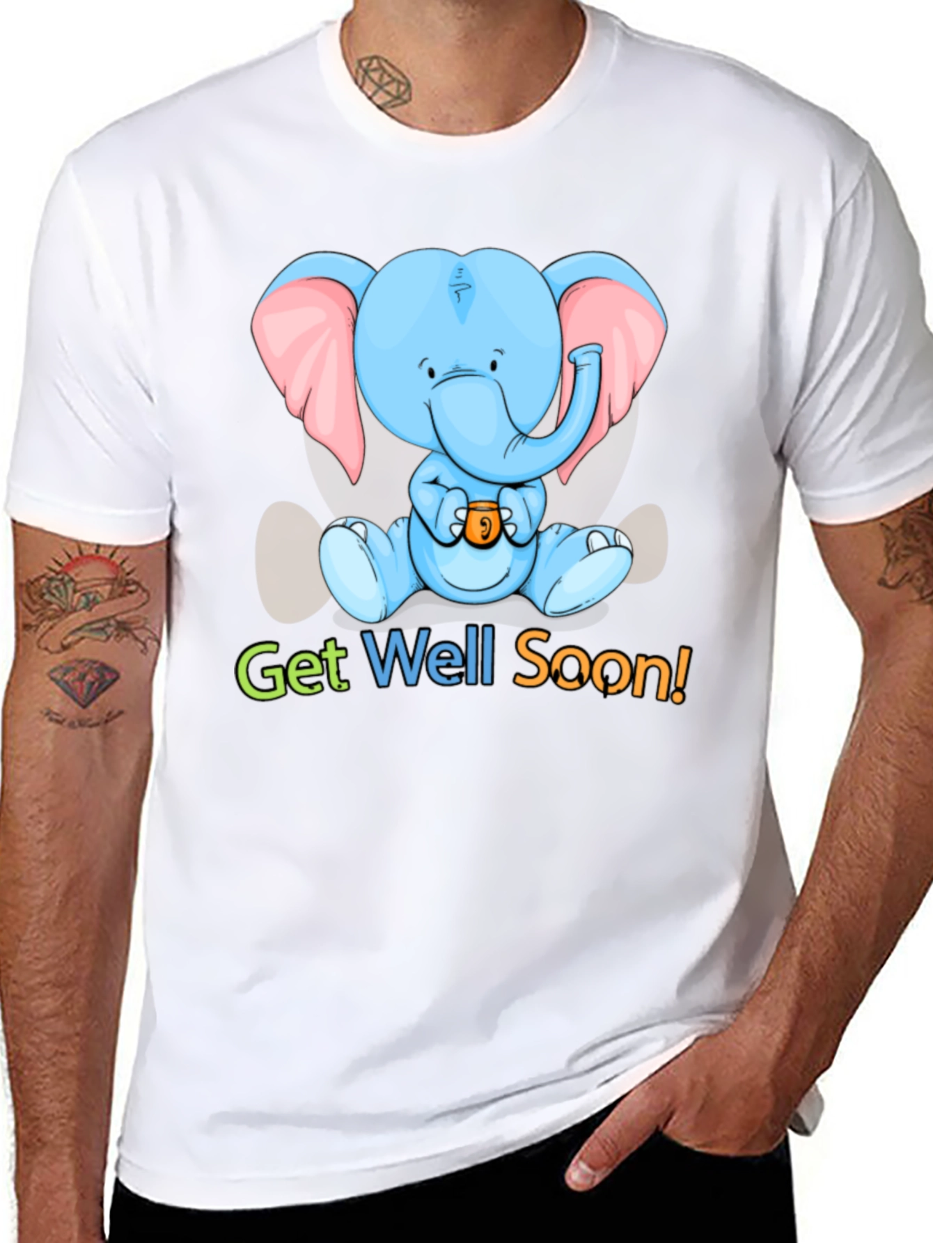 Cute Get Well Soon Elephant T-Shirt