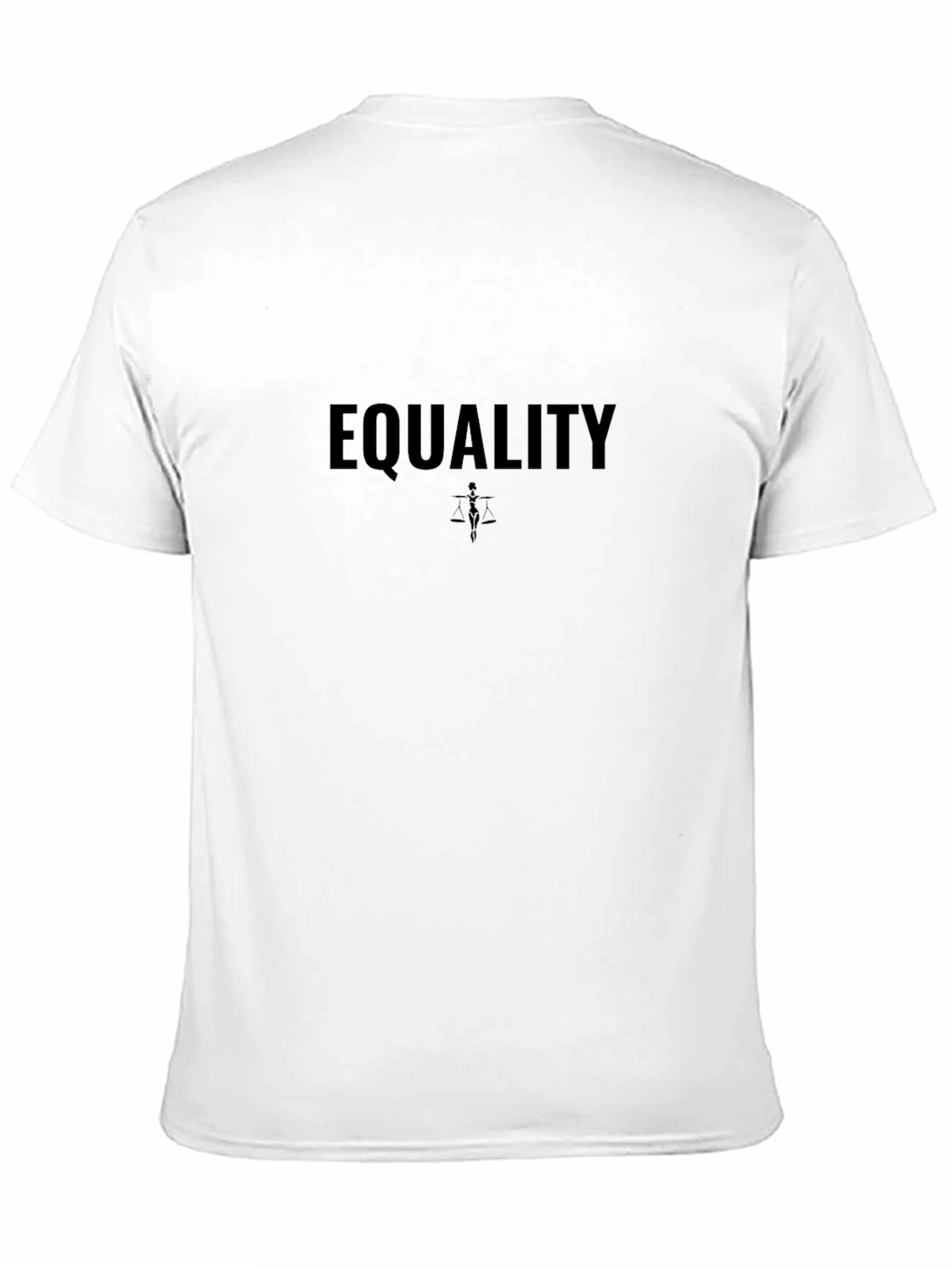 Equality Black T-Shirt - Justice & Fairness