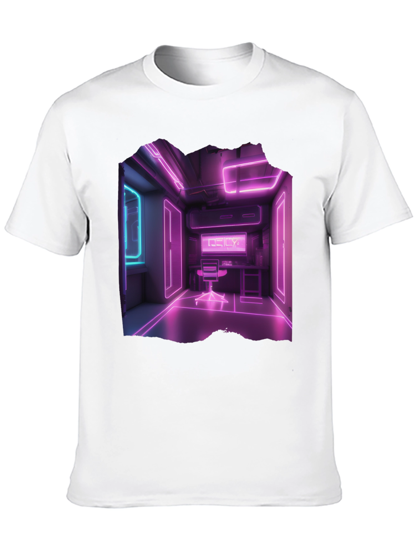Neon Room Graphic Black T-Shirt