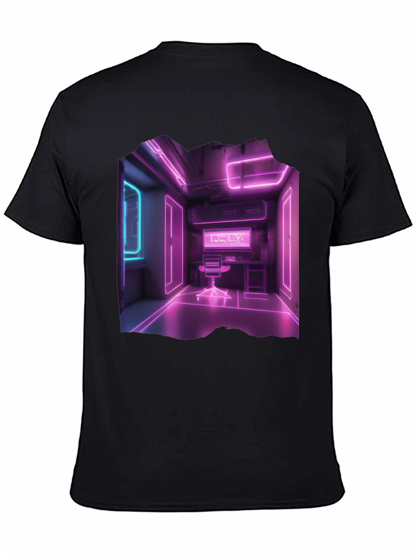 Neon Room Graphic Black T-Shirt