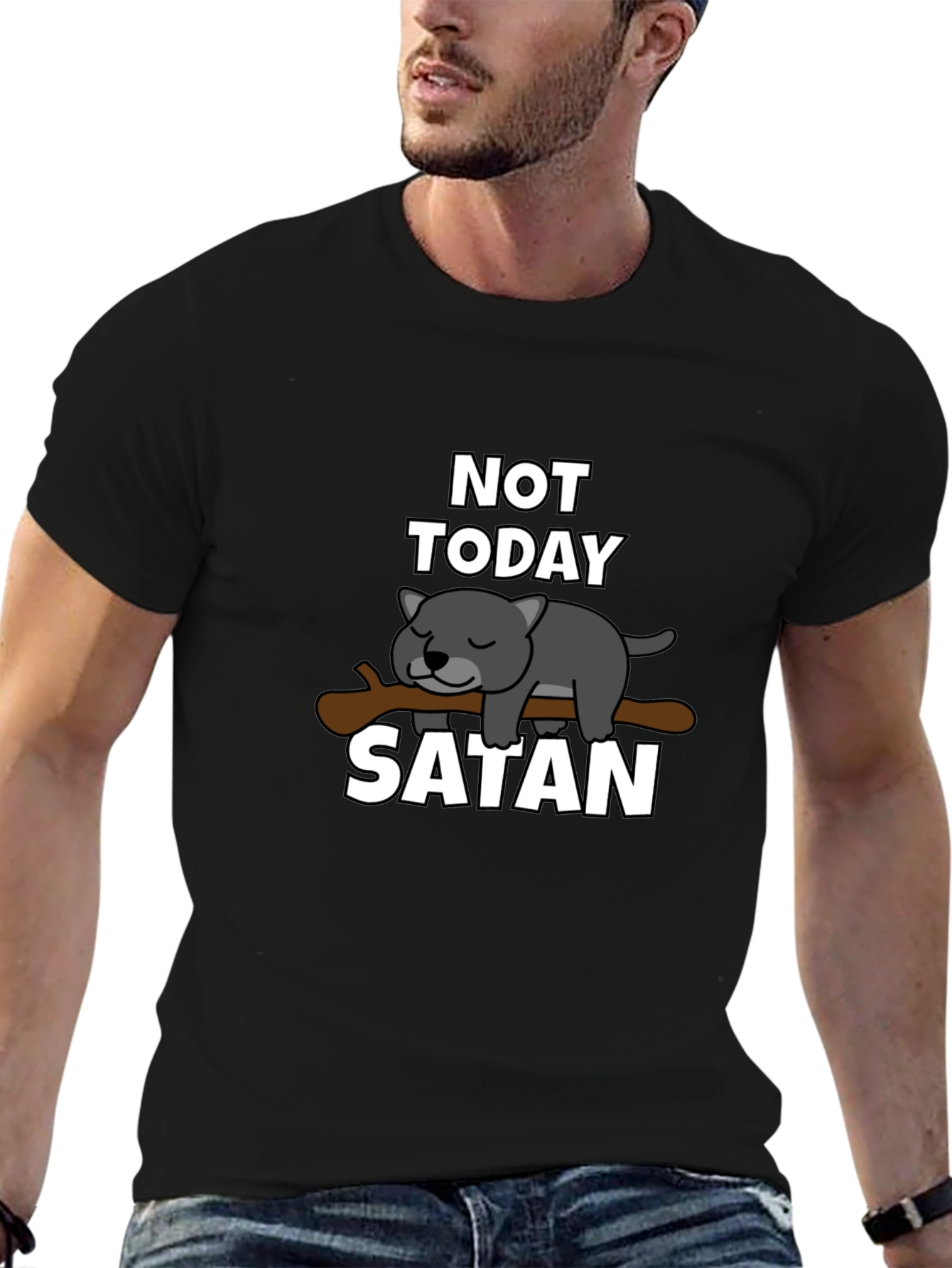 Not Today Satan Graphic T-Shirt