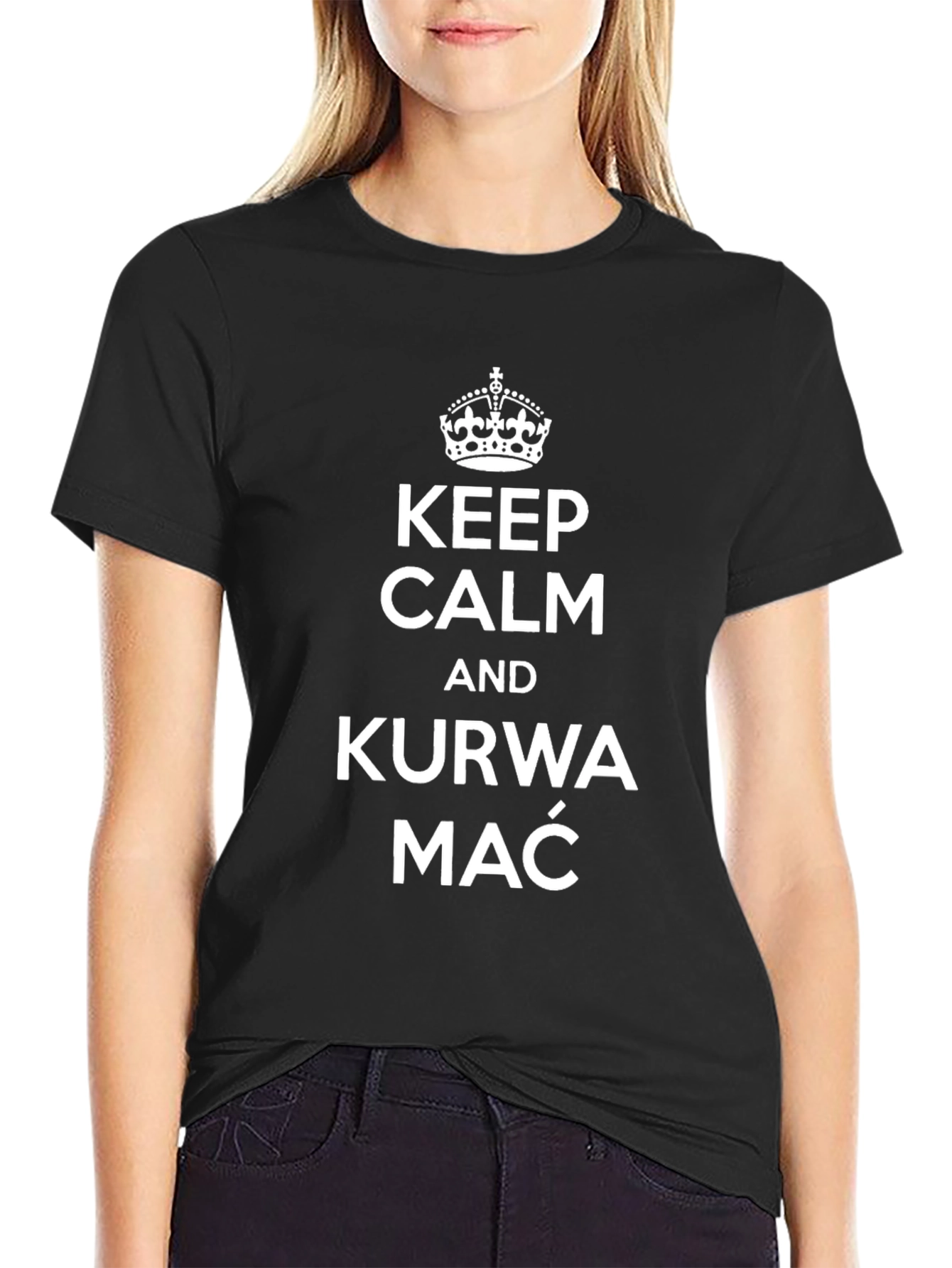 Keep Calm Kurwa Mać Polish Curse T-Shirt