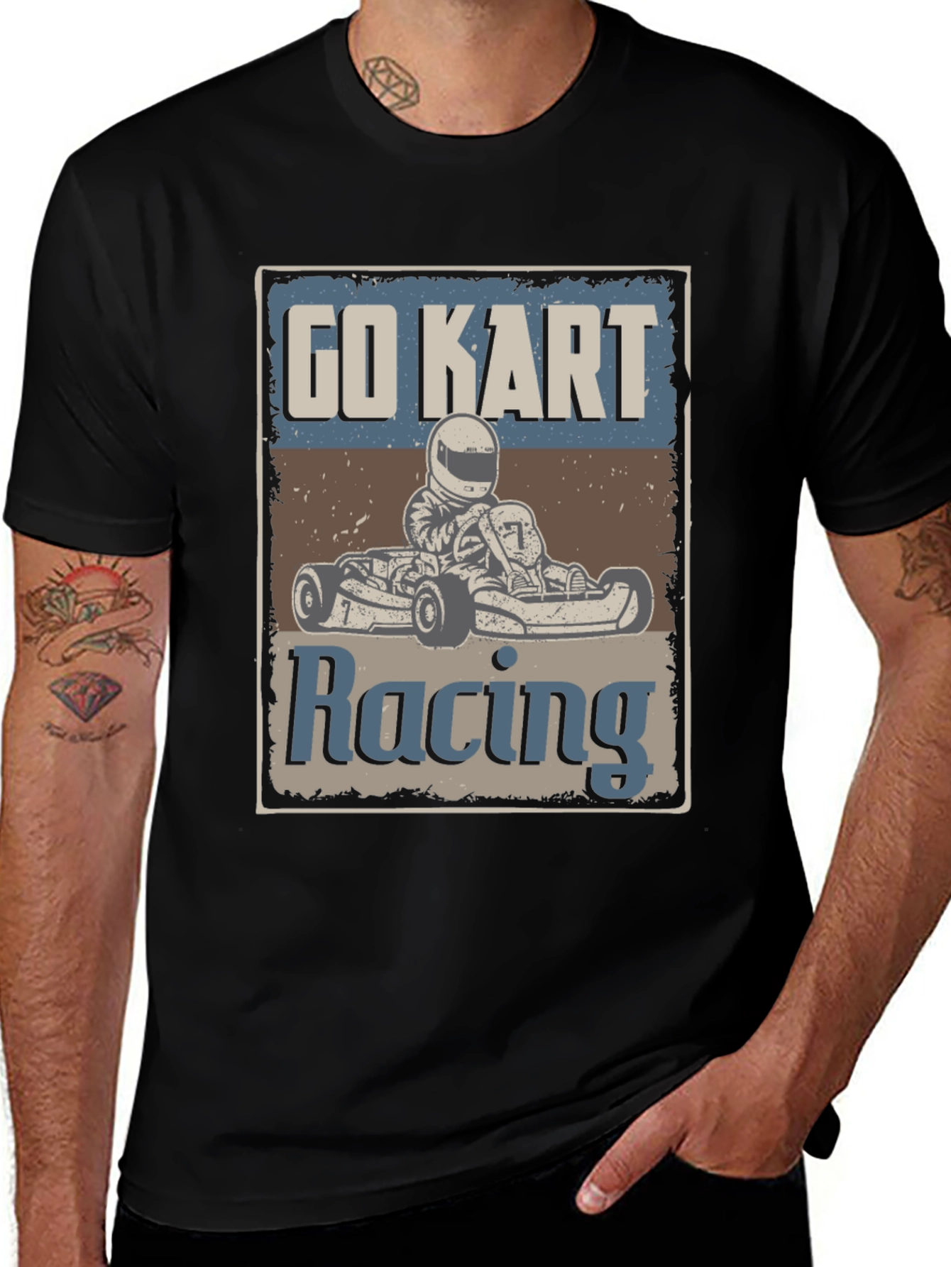 Go Kart Racing Graphic T-Shirt