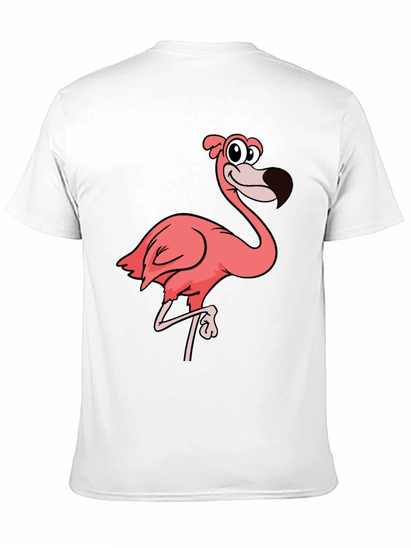 Funky Flamingo Graphic Black T-Shirt