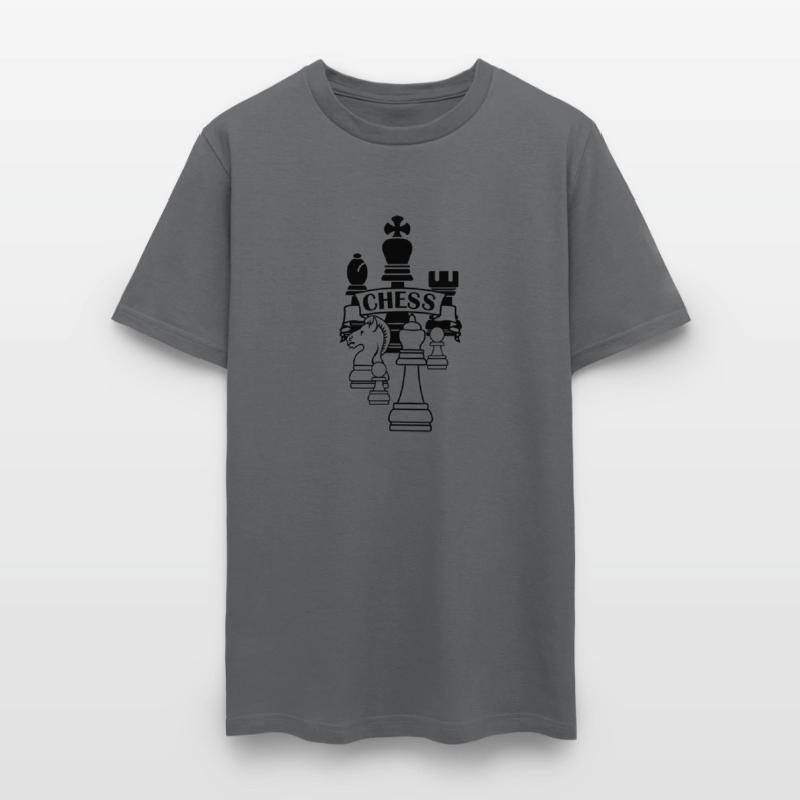 Chess transparent king queen mirror image