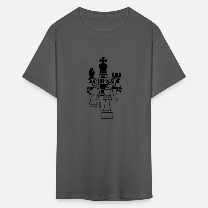 Chess transparent king queen mirror image