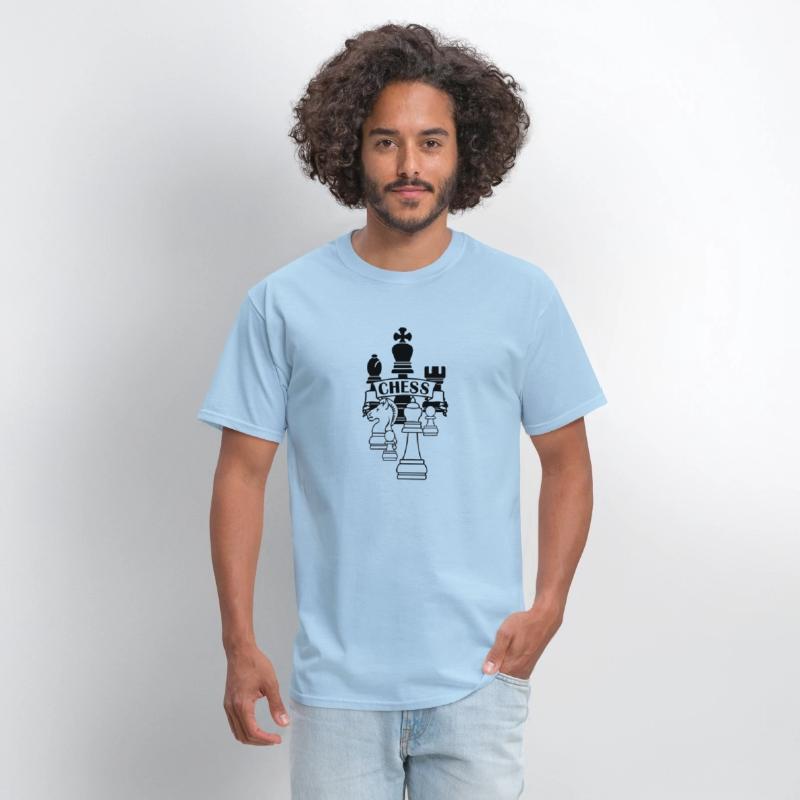 Chess transparent king queen mirror image