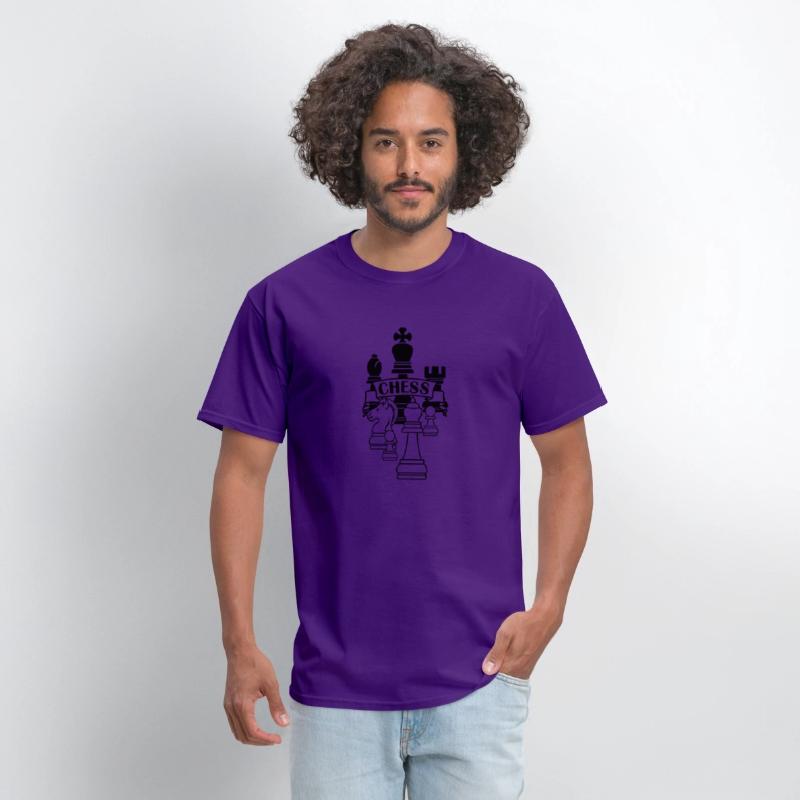 Chess transparent king queen mirror image