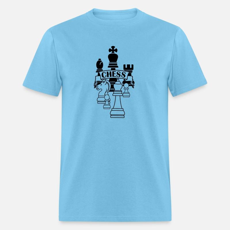 Chess transparent king queen mirror image