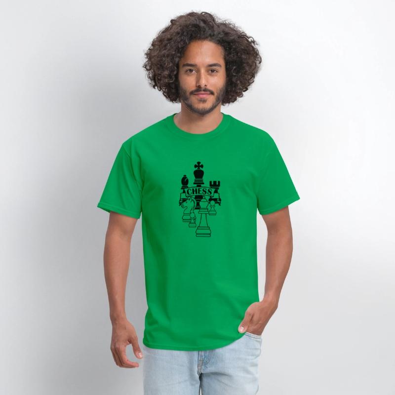 Chess transparent king queen mirror image