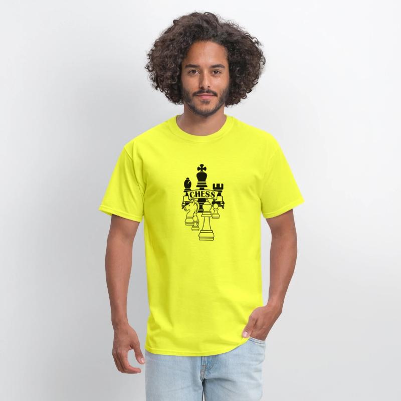 Chess transparent king queen mirror image