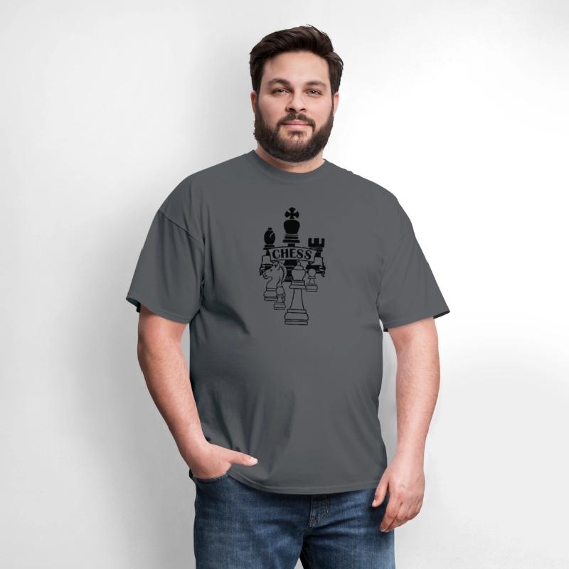 Chess transparent king queen mirror image