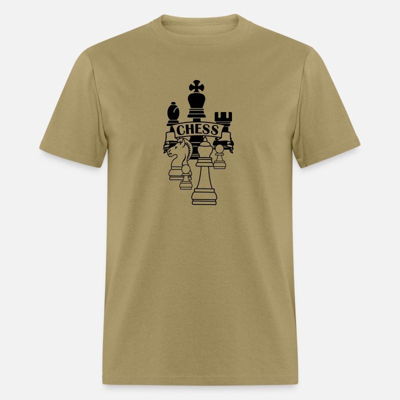 Chess transparent king queen mirror image