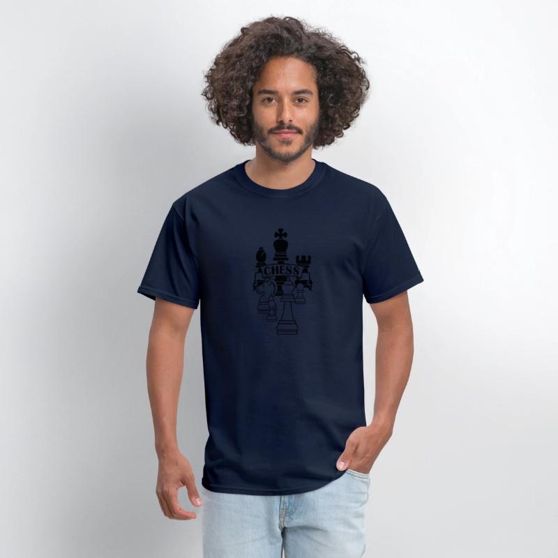 Chess transparent king queen mirror image
