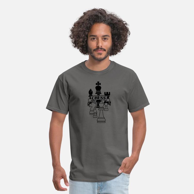 Chess transparent king queen mirror image