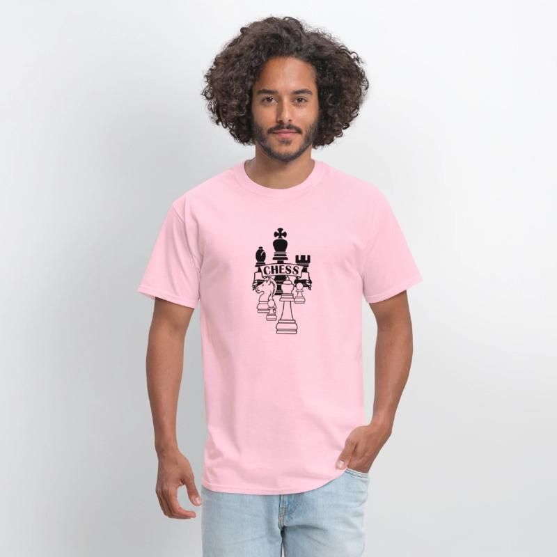Chess transparent king queen mirror image