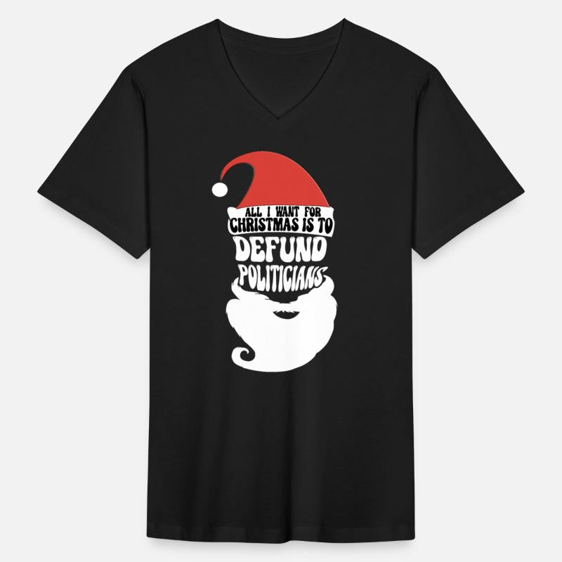Christmas Santa Hat All I Want Is To Defund The