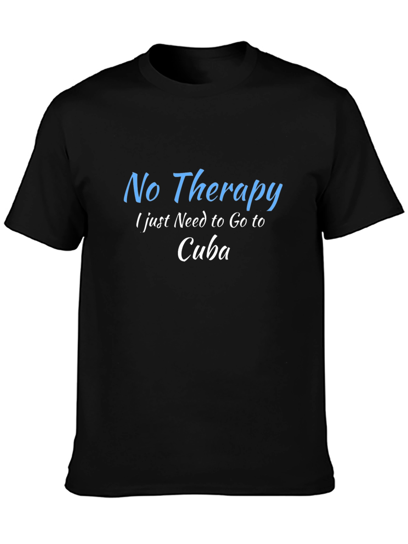 No Therapy Cuba T-Shirt - Black Graphic Tee