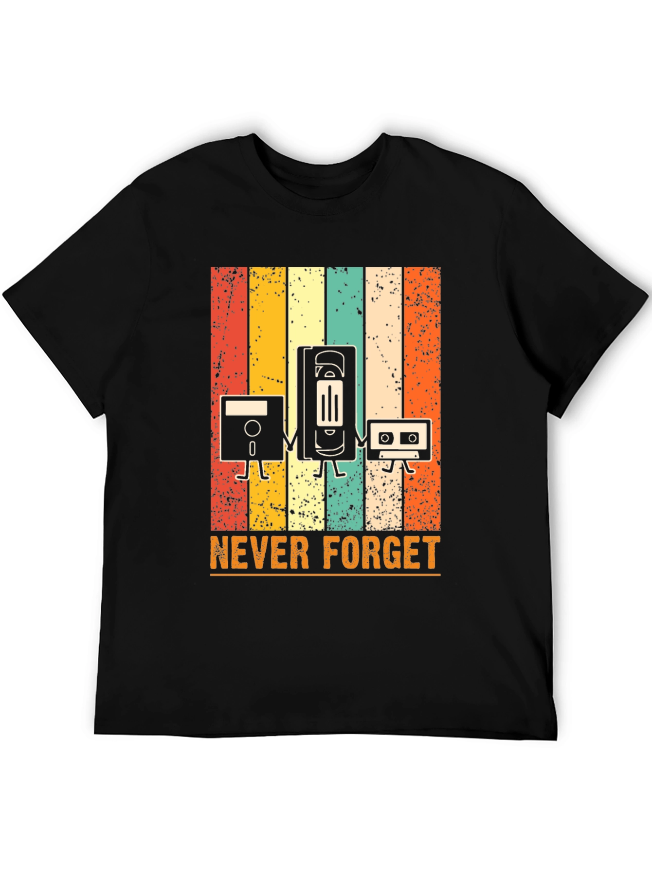 Retro Media T-Shirt - Never Forget