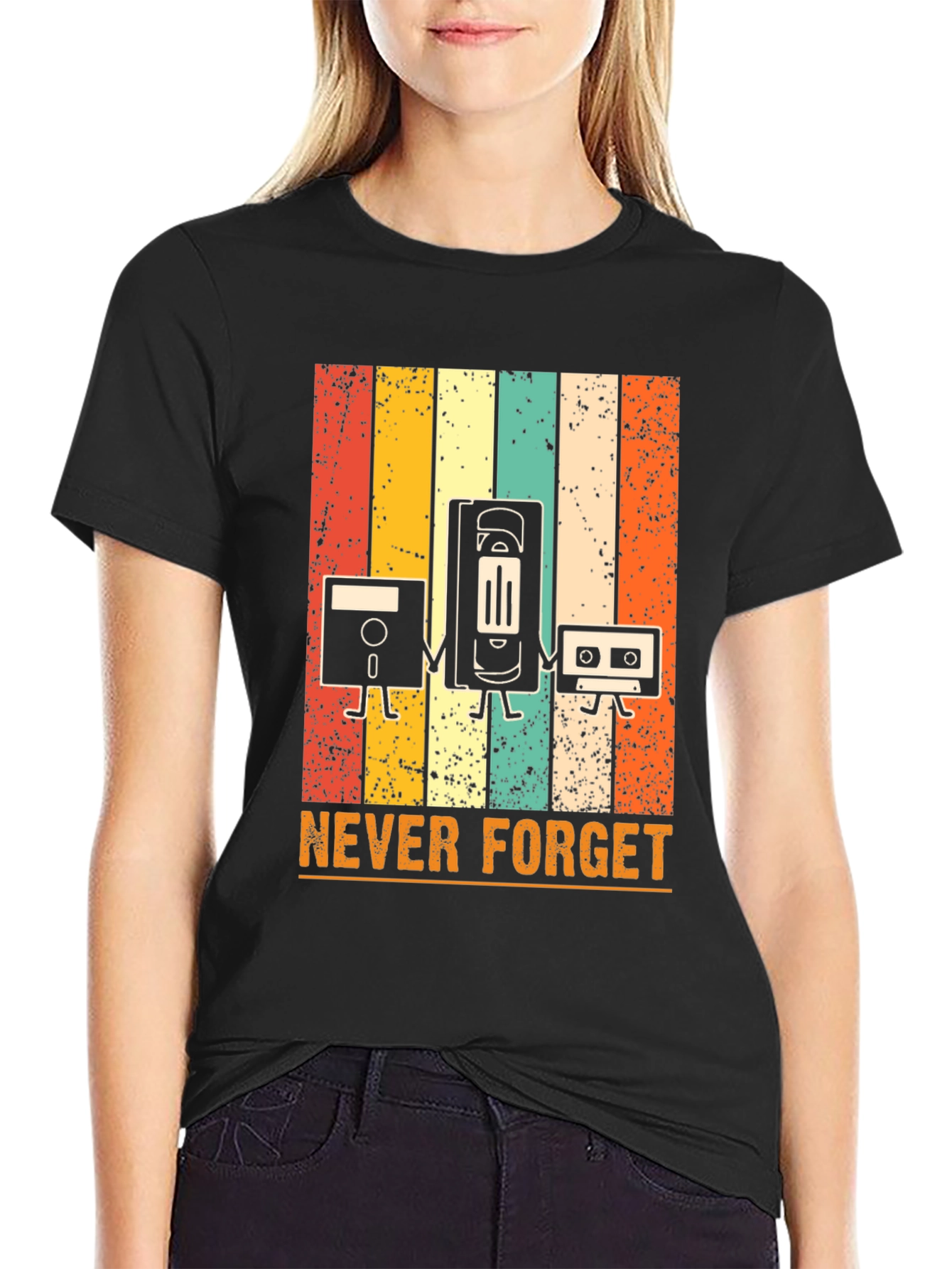 Retro Media T-Shirt - Never Forget