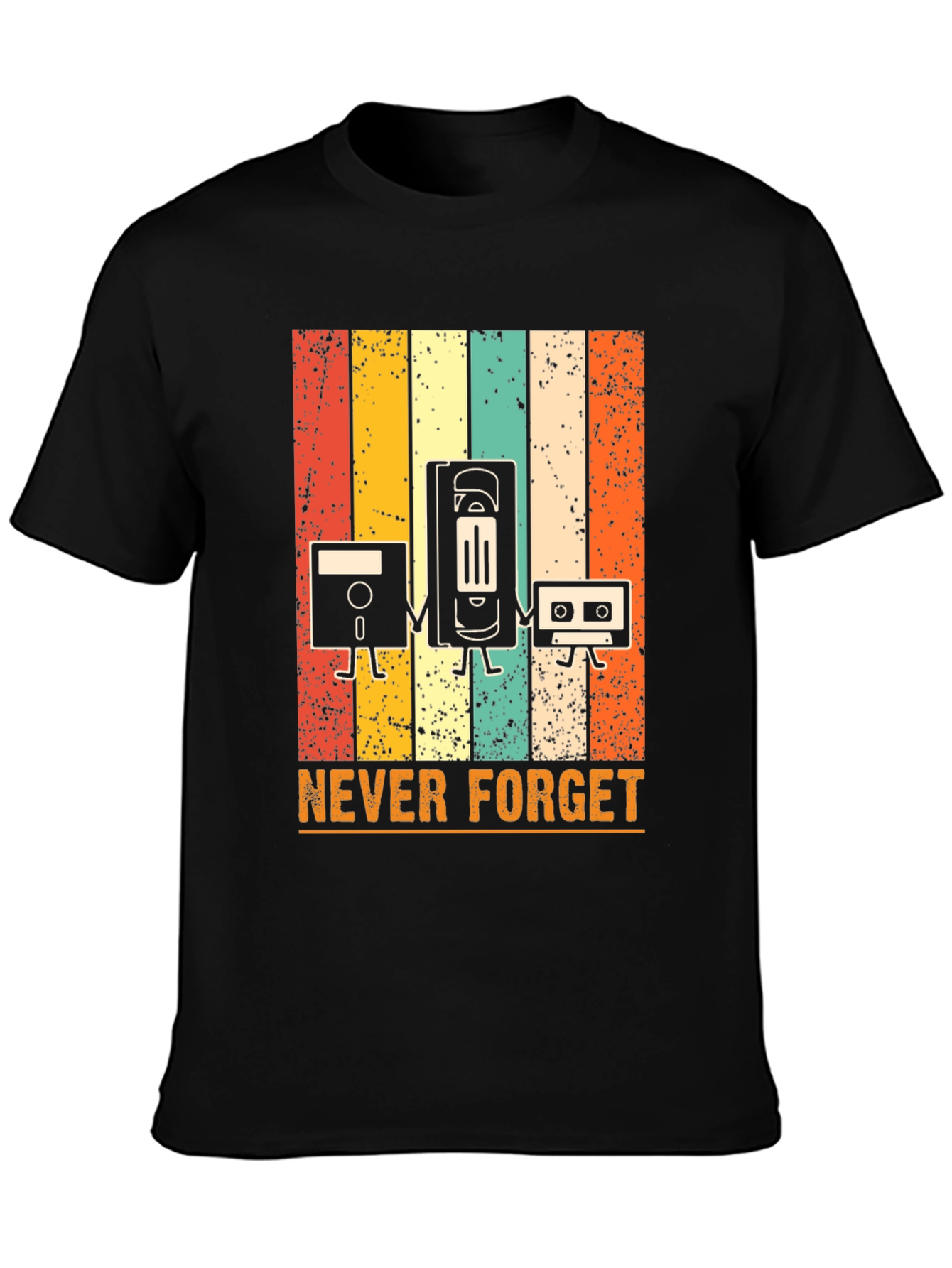 Retro Media T-Shirt - Never Forget