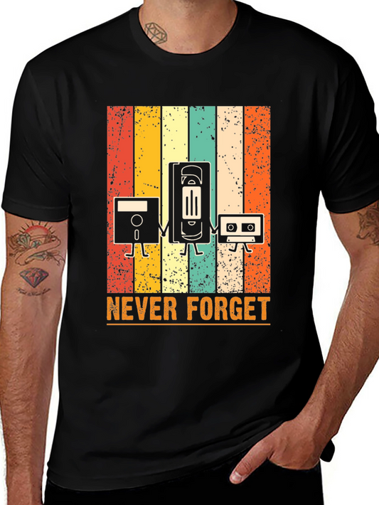 Retro Media T-Shirt - Never Forget