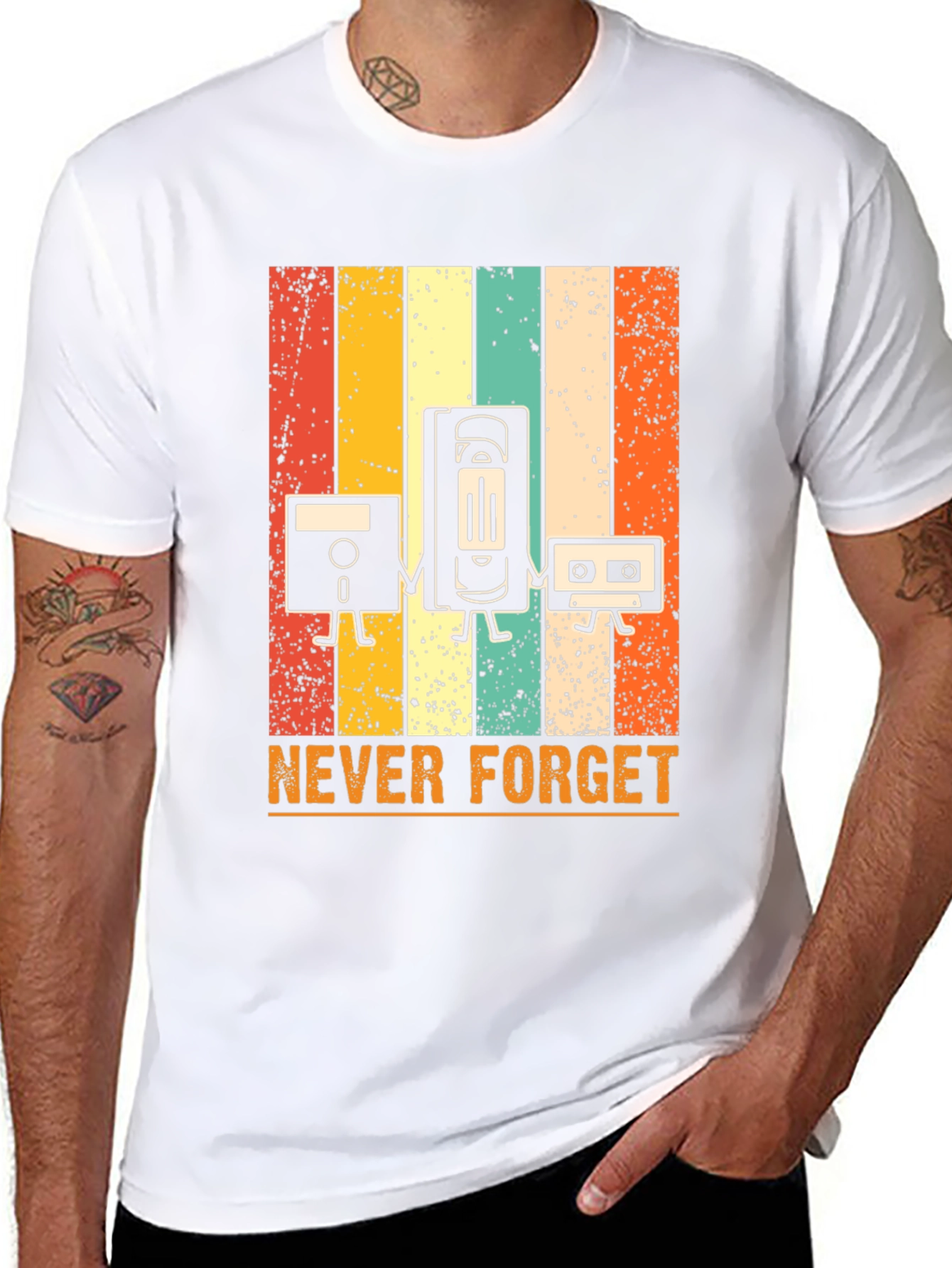 Retro Media T-Shirt - Never Forget