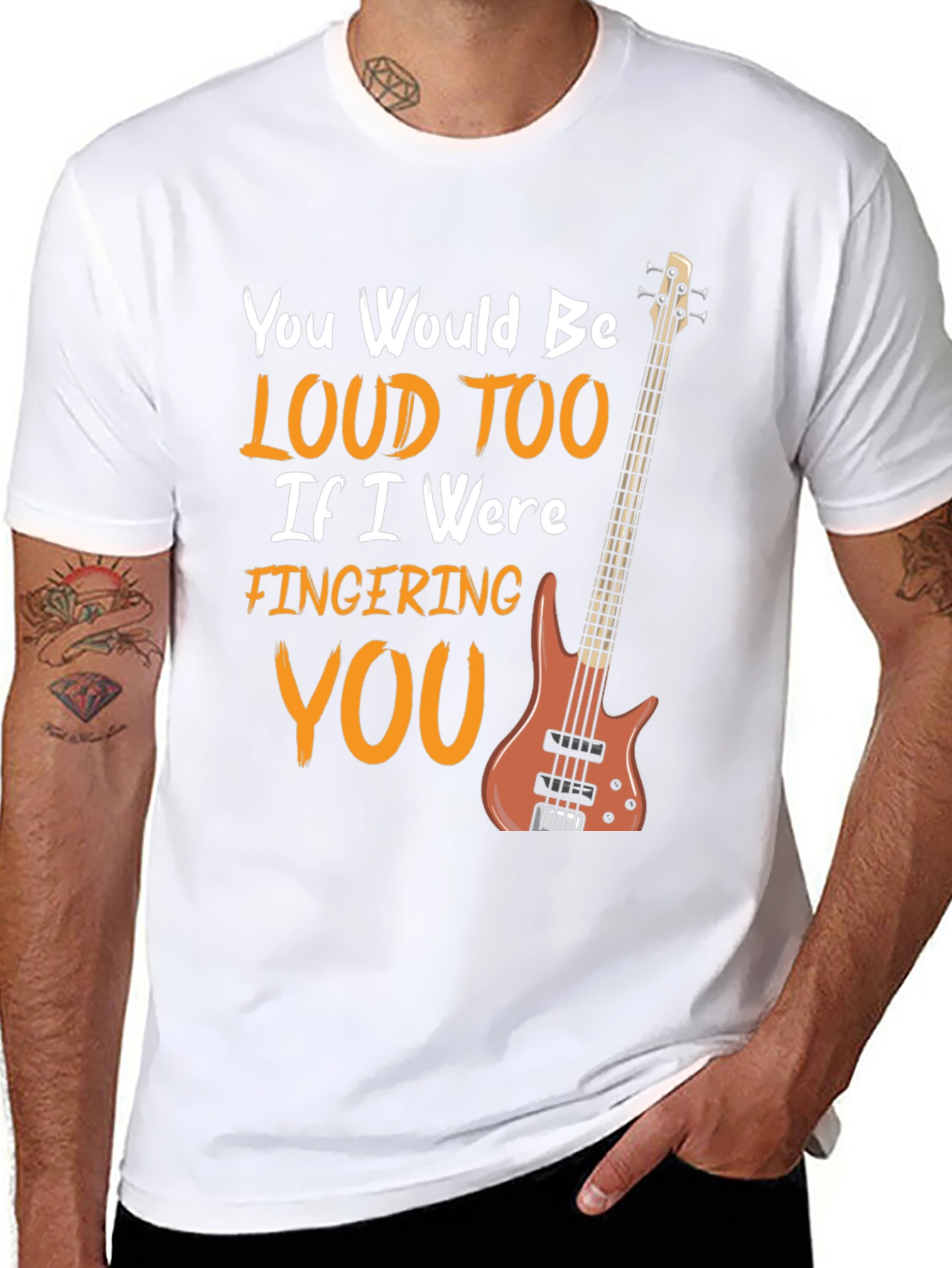 Loud Too Bass Guitar T-Shirt