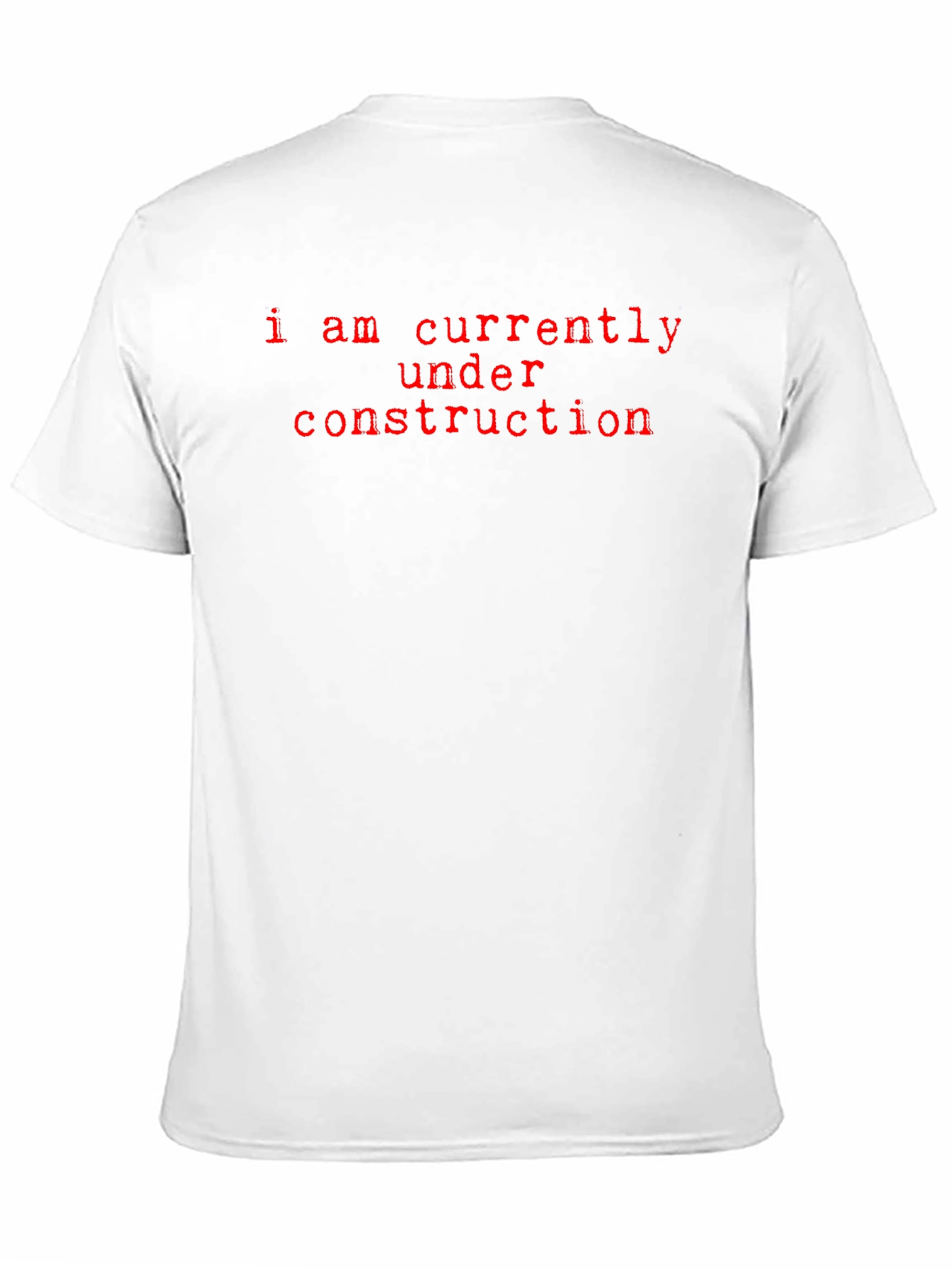 Under Construction Graphic Tee - Black Crew Neck