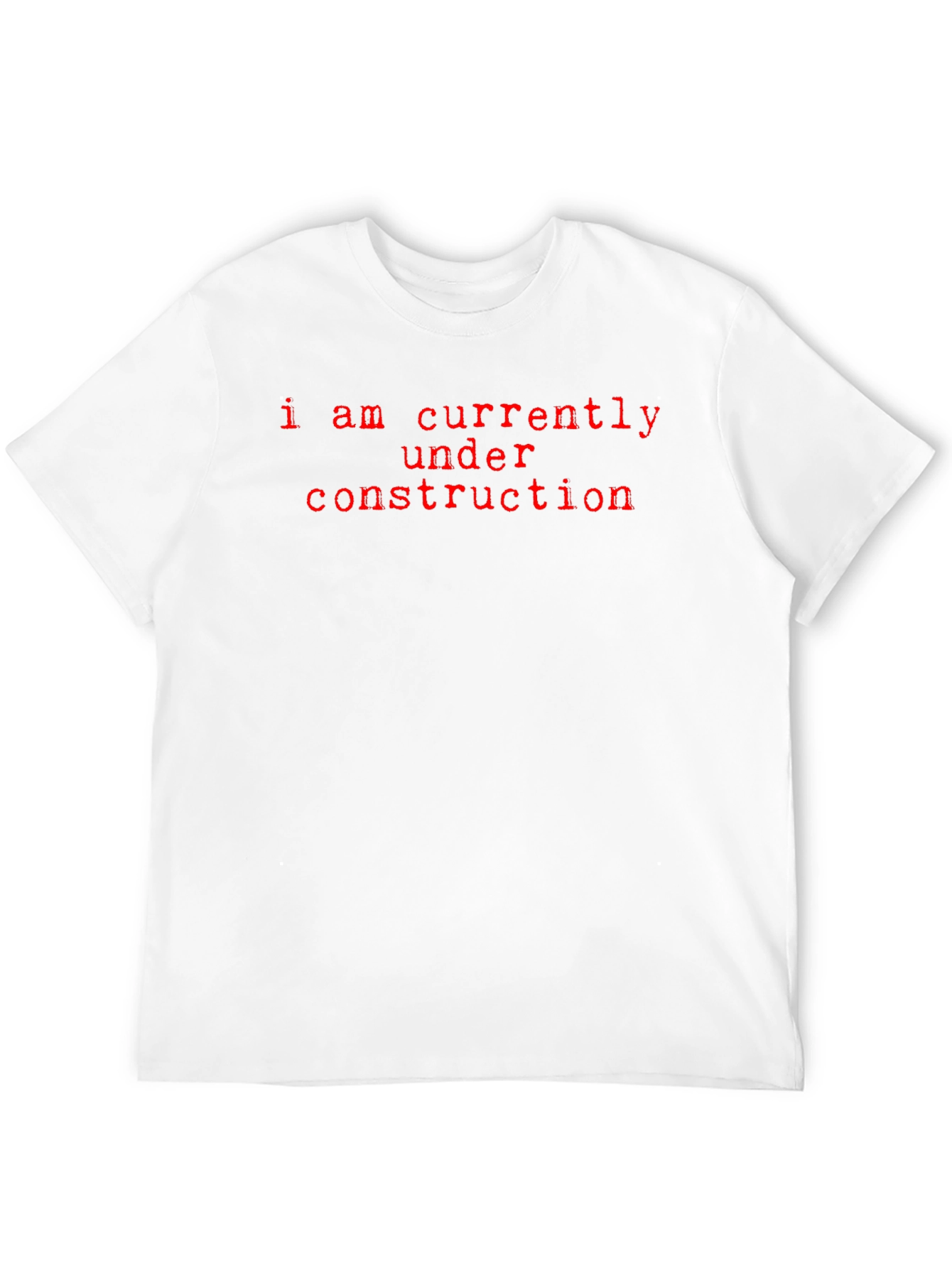 Under Construction Graphic Tee - Black Crew Neck