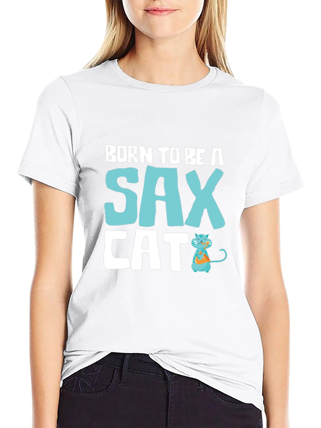 Born to Be a Sax Cat T-Shirt