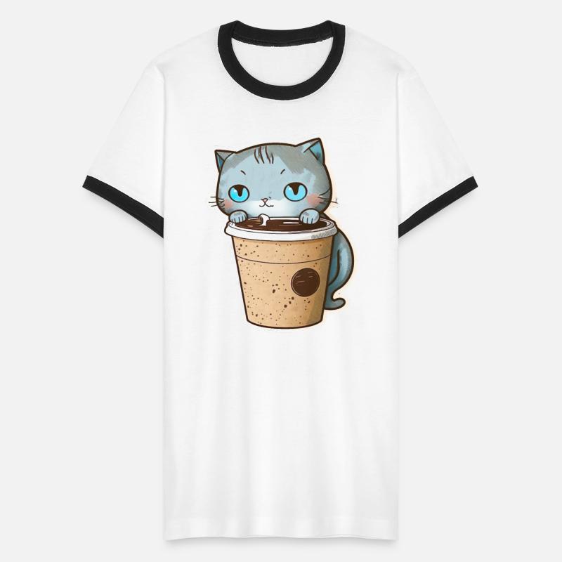 Coffee Rules Blue Eyes Cat