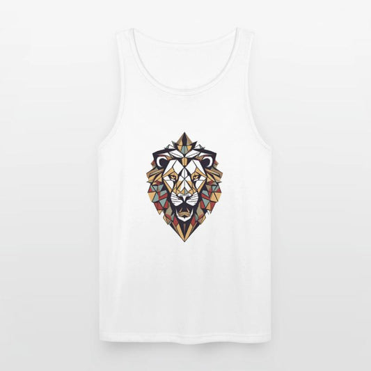 "Cosmic Geometric Lion T-Shirt: Majestic Celestial