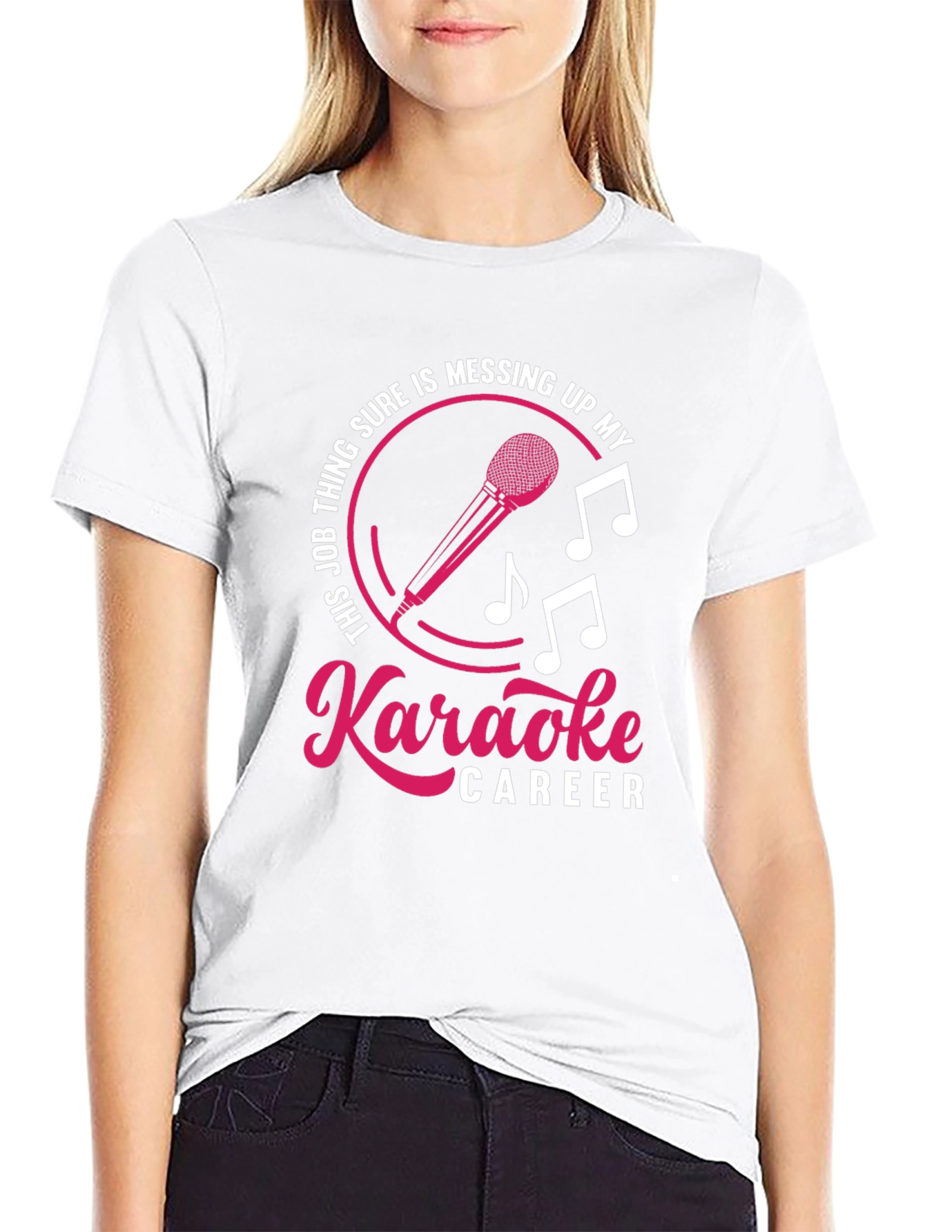 Karaoke Career T-Shirt Funny Musician Singer Tee
