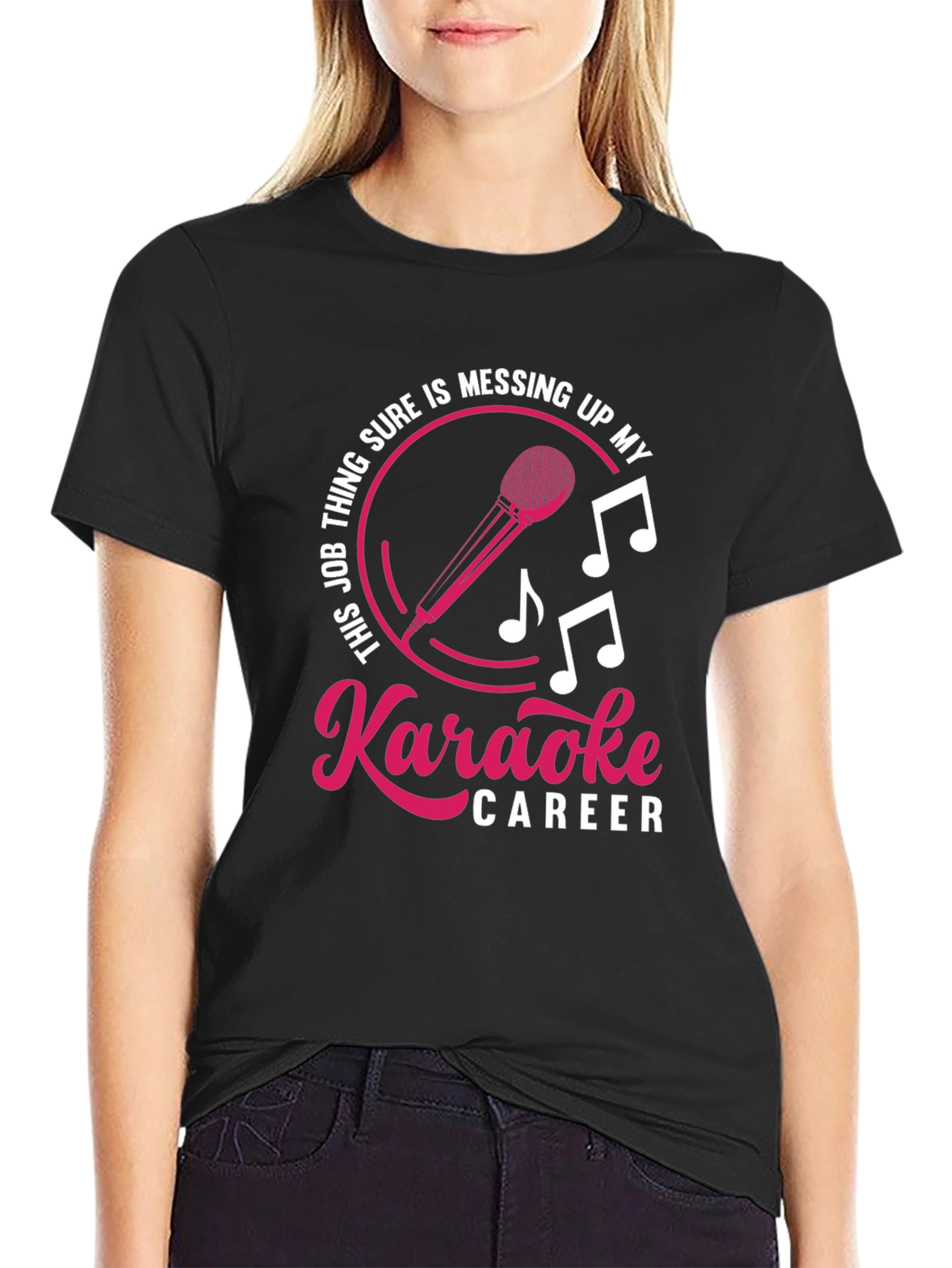 Karaoke Career T-Shirt Funny Musician Singer Tee