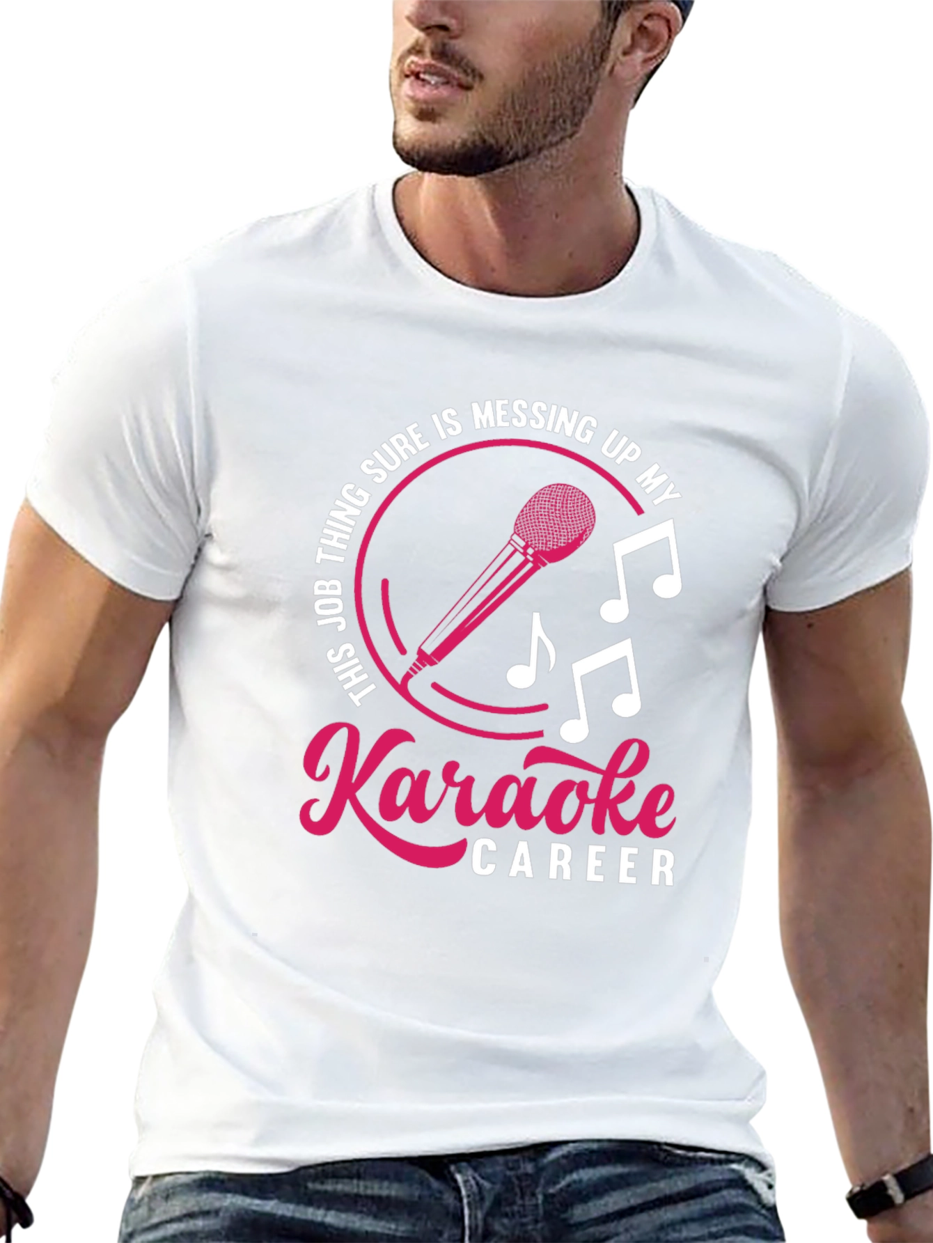 Karaoke Career T-Shirt Funny Musician Singer Tee