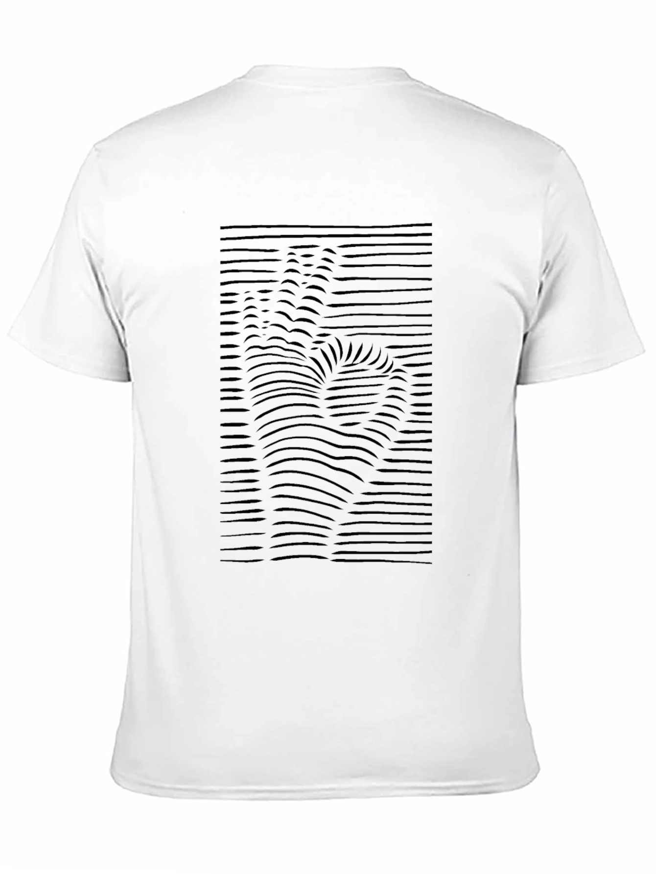 Abstract Hand Print Black T-Shirt