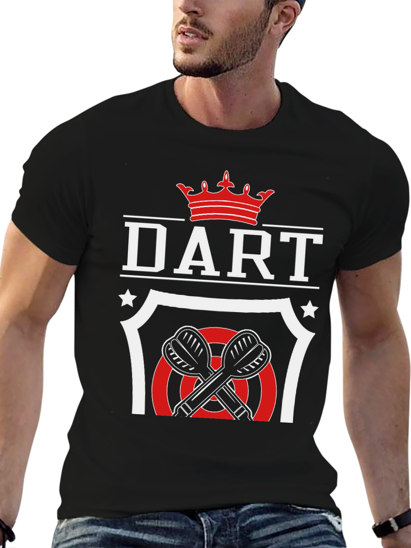 DART Crown Graphic T-Shirt - Black