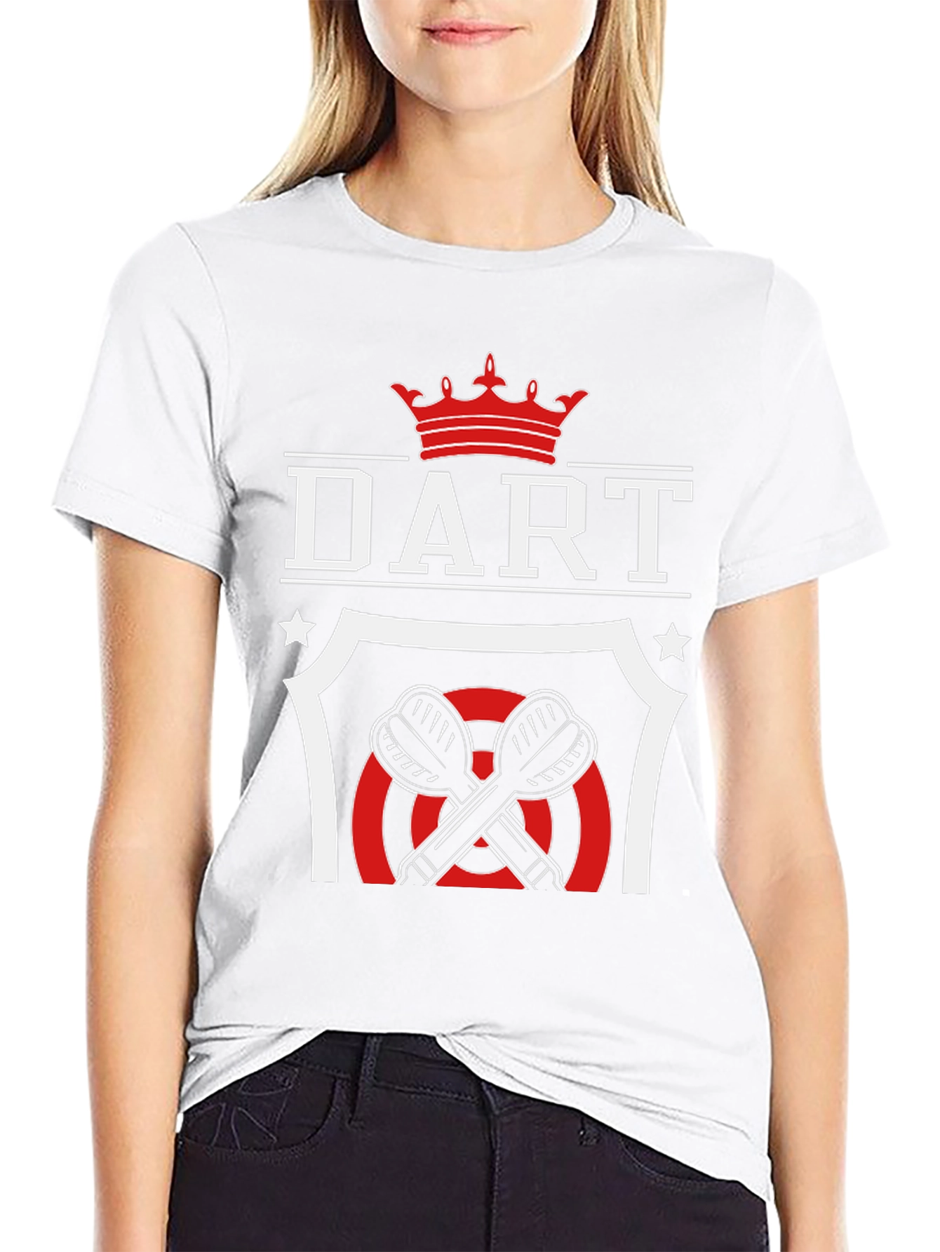 DART Crown Graphic T-Shirt - Black
