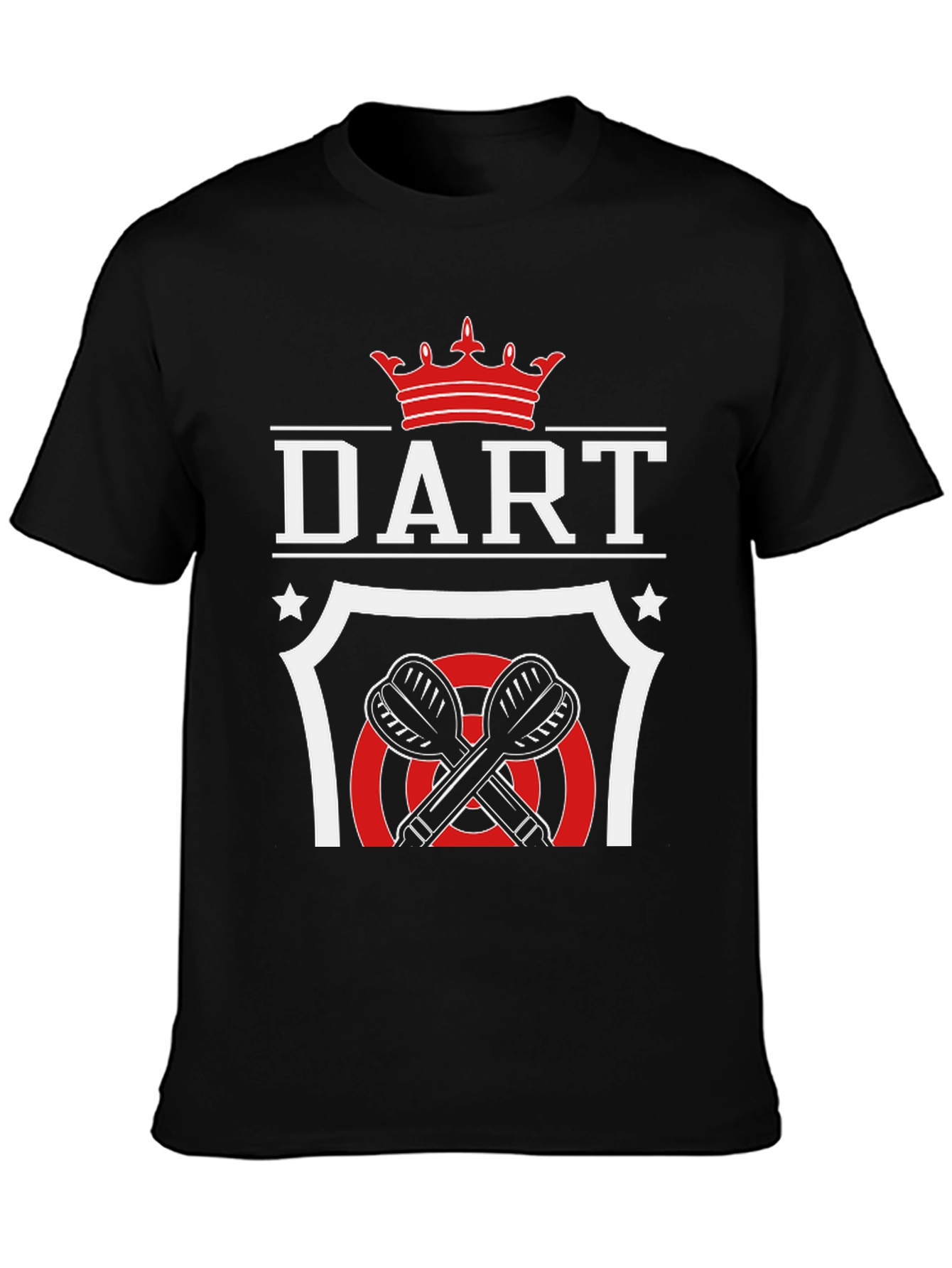 DART Crown Graphic T-Shirt - Black