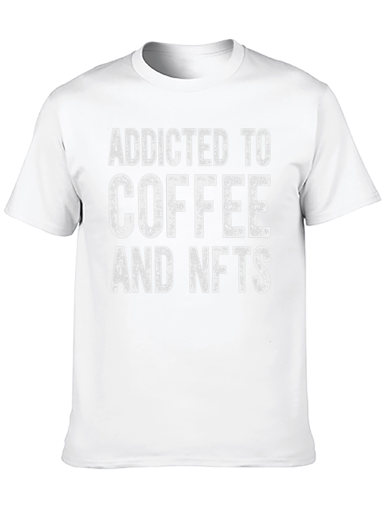 Addicted to Coffee and NFTs T-Shirt - Black