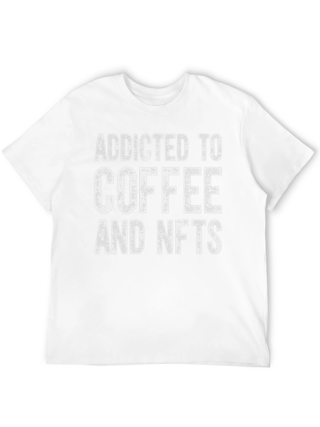 Addicted to Coffee and NFTs T-Shirt - Black