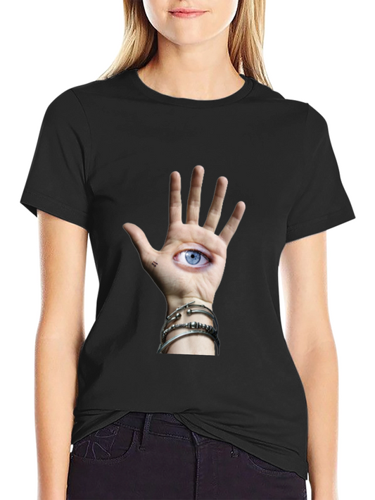 Eye Hand Graphic Tee - Unique Statement Shirt