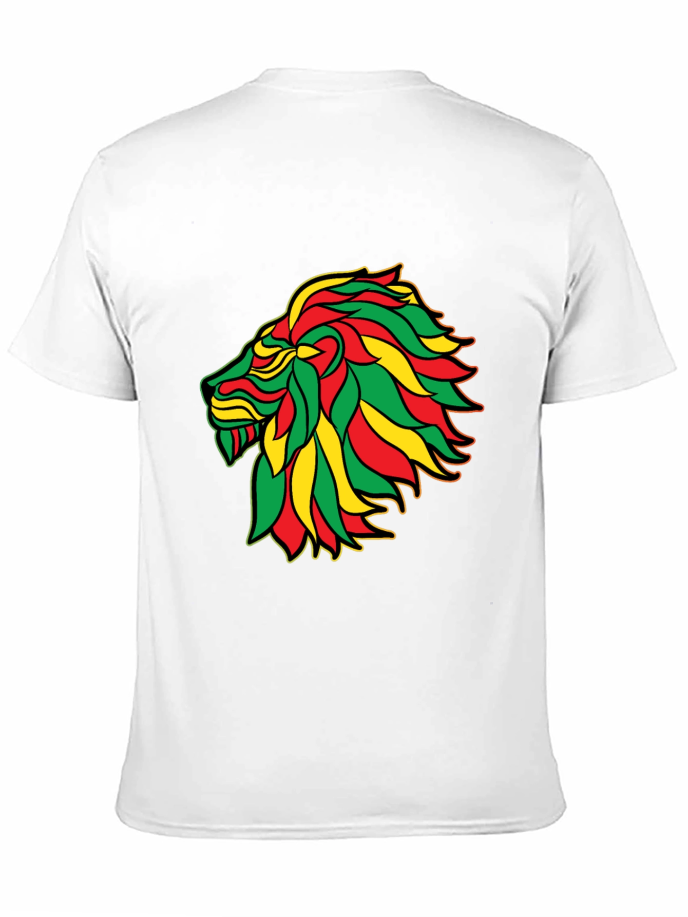 Rasta Lion Black T-Shirt - Reggae Inspired Graphic Tee