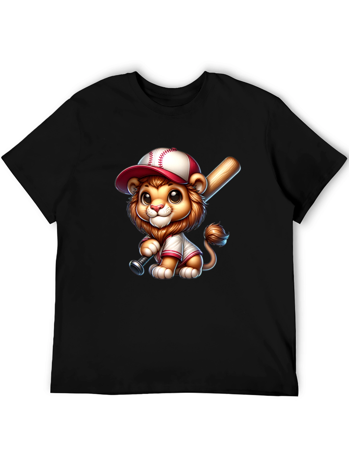 Cute Lion Baseball T-Shirt